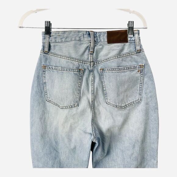 Madewell Curvy Perfect Vintage High Rise Tapered Jeans Sz 24 Light Wash - Picture 5 of 8